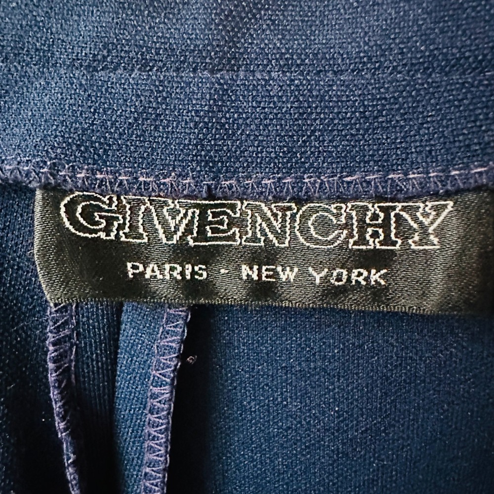 Givenchy Paris New York Vintage 80s 90s Navy Wide‎ Leg High Waist Trousers Pants - Picture 5 of 8